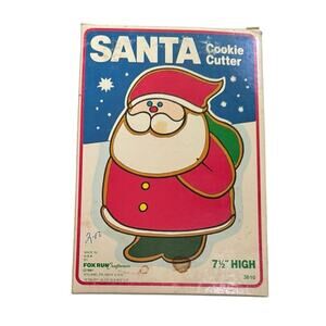 Santa Cookie Cutter 7.5" Fox Run Craftsman USA #3610 Original Box 1987 VTG Read